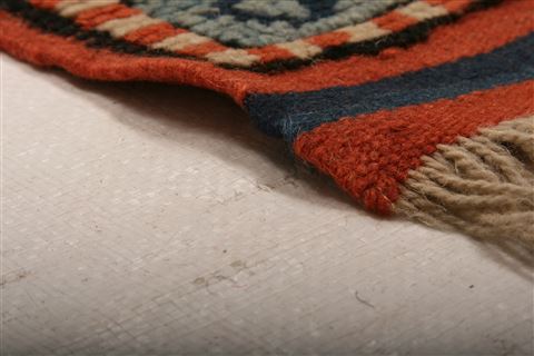 Kazak Orange Square Hand Knotted 38 X 44 Area Rug 100-26974 Image 8