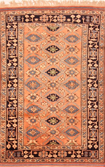Kazak Orange Hand Knotted 37 X 53 Area Rug 100-26978 Image 0