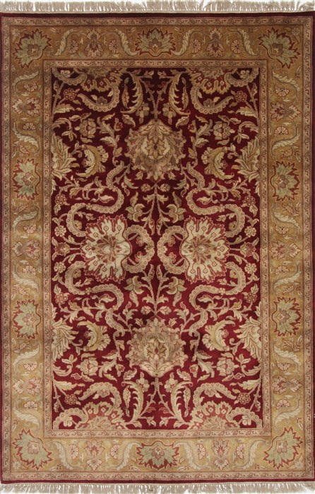 Jaipur Red Hand Knotted 62 X 93 Area Rug 250-26979 Image 0