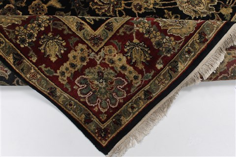 Jaipur Black Hand Knotted 60 X 96 Area Rug 250-26982 Image 1