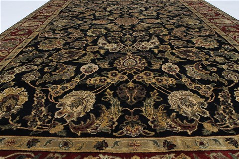 Jaipur Black Hand Knotted 60 X 96 Area Rug 250-26982 Image 3