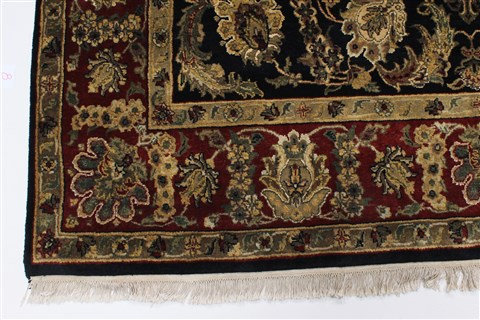 Jaipur Black Hand Knotted 60 X 96 Area Rug 250-26982 Image 6