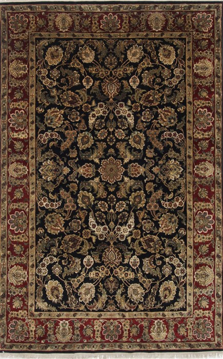 Jaipur Black Hand Knotted 60 X 96 Area Rug 250-26982 Image 0