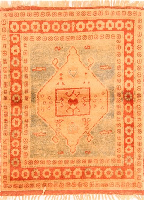 Kazak Blue Hand Knotted 35 X 44 Area Rug 100-26987 Image 0
