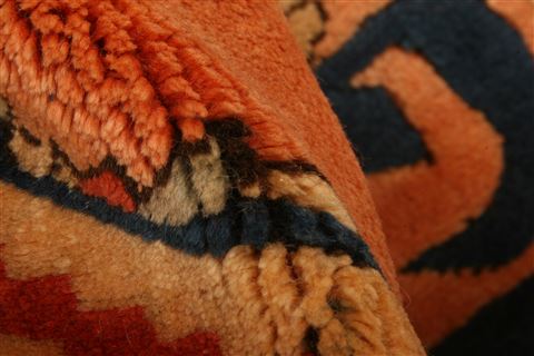 Kazak Orange Hand Knotted 37 X 51 Area Rug 100-26988 Image 1