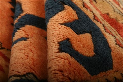 Kazak Orange Hand Knotted 37 X 51 Area Rug 100-26988 Image 3