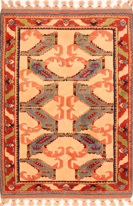 Kazak Red Hand Knotted 38 X 411 Area Rug 253-26989 Image 0