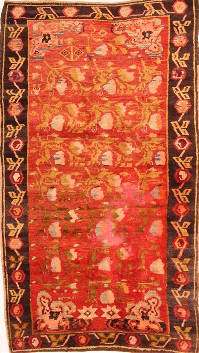 Karabakh Red Hand Knotted 39 X 64 Area Rug 100-26993 Image 0
