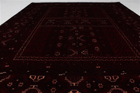 Baluch Red Hand Knotted 51 X 66 Area Rug 250-26998 Image 14
