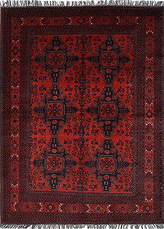 Shahre Babak Blue Hand Knotted 5'0" X 6'7"  Area Rug 250-27000