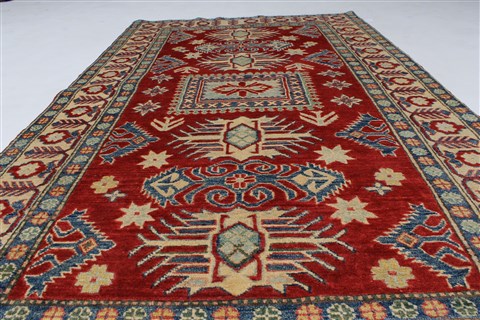Kazak Red Hand Knotted 43 X 76 Area Rug 250-27001 Image 4