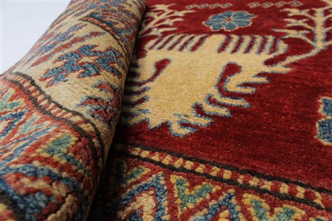 Kazak Red Hand Knotted 41 X 70 Area Rug 250-27006 Image 11