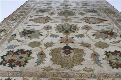 Chobi Green Hand Knotted 56 X 70 Area Rug 250-27007 Image 5