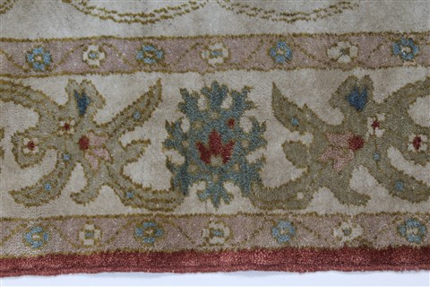 Chobi Green Hand Knotted 56 X 70 Area Rug 250-27007 Image 6