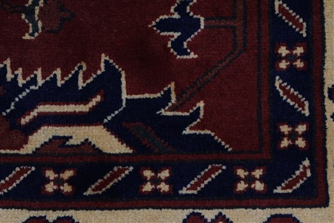 Kazak Red Hand Knotted 51 X 66 Area Rug 250-27009 Image 12
