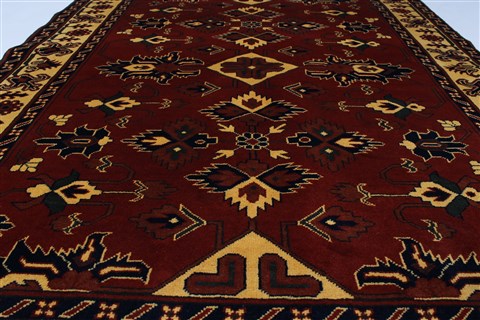 Kazak Red Hand Knotted 51 X 66 Area Rug 250-27009 Image 4