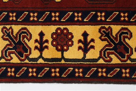 Kazak Red Hand Knotted 51 X 66 Area Rug 250-27009 Image 5