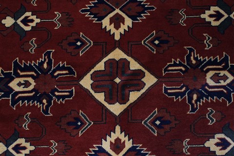 Kazak Red Hand Knotted 51 X 66 Area Rug 250-27009 Image 6