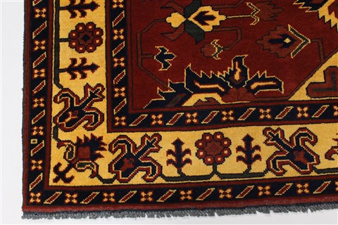 Kazak Red Hand Knotted 51 X 66 Area Rug 250-27009 Image 7
