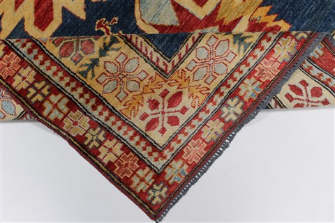 Kazak Blue Hand Knotted 410 X 611 Area Rug 250-27010 Image 2
