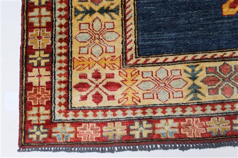 Kazak Blue Hand Knotted 410 X 611 Area Rug 250-27010 Image 7