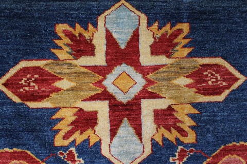 Kazak Blue Hand Knotted 410 X 611 Area Rug 250-27010 Image 9