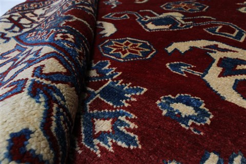 Kazak Red Hand Knotted 410 X 62 Area Rug 250-27011 Image 1