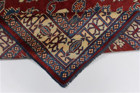 Kazak Red Hand Knotted 410 X 62 Area Rug 250-27011 Image 2