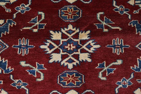 Kazak Red Hand Knotted 410 X 62 Area Rug 250-27011 Image 6