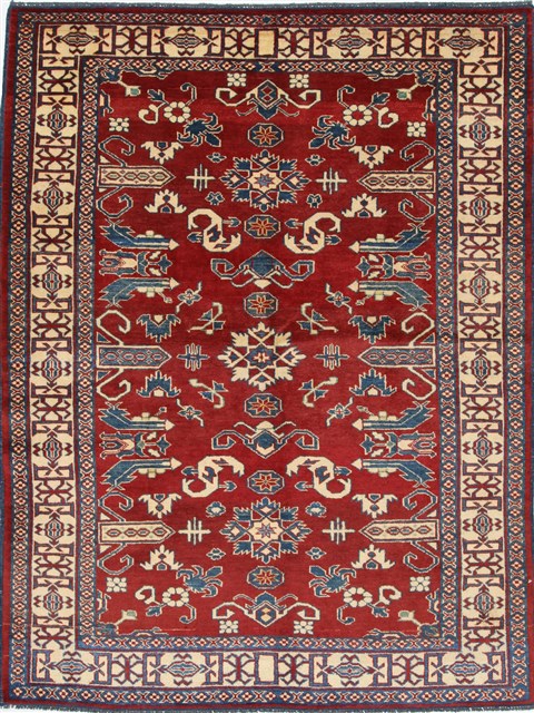 Kazak Red Hand Knotted 410 X 62 Area Rug 250-27011 Image 0
