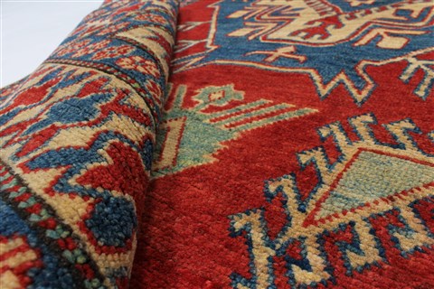 Kazak Red Hand Knotted 42 X 66 Area Rug 250-27012 Image 10