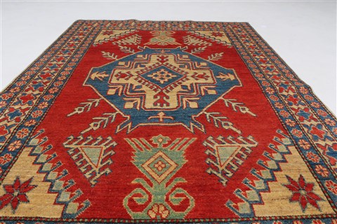 Kazak Red Hand Knotted 42 X 66 Area Rug 250-27012 Image 3