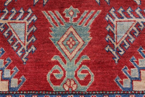 Kazak Red Hand Knotted 42 X 66 Area Rug 250-27012 Image 8