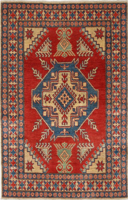 Kazak Red Hand Knotted 42 X 66 Area Rug 250-27012 Image 0
