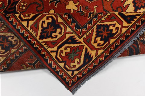 Kazak Red Hand Knotted 51 X 67 Area Rug 250-27013 Image 1