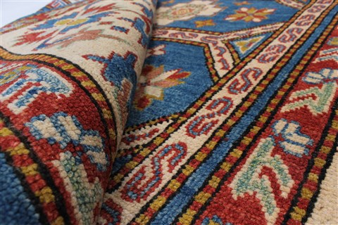 Kazak Blue Hand Knotted 41 X 68 Area Rug 250-27015 Image 10