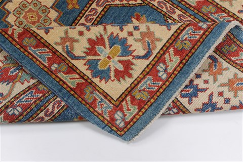 Kazak Blue Hand Knotted 41 X 68 Area Rug 250-27015 Image 1