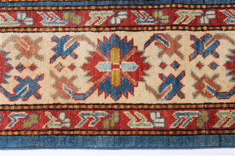 Kazak Blue Hand Knotted 41 X 68 Area Rug 250-27015 Image 4