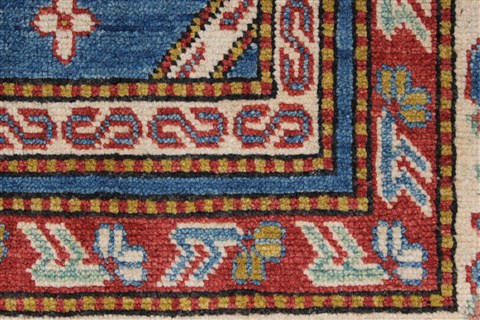 Kazak Blue Hand Knotted 41 X 68 Area Rug 250-27015 Image 9