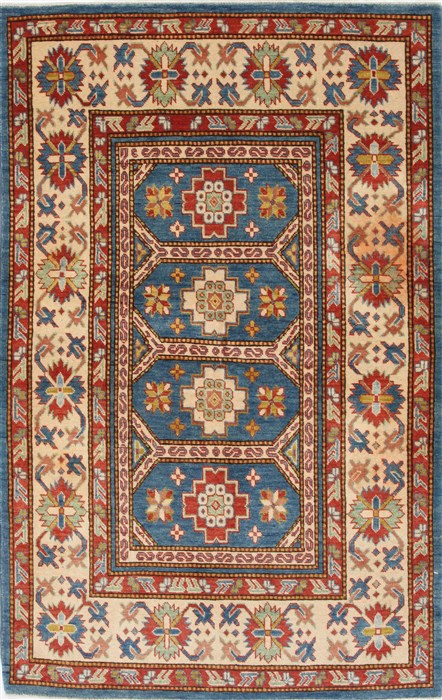 Kazak Blue Hand Knotted 41 X 68 Area Rug 250-27015 Image 0