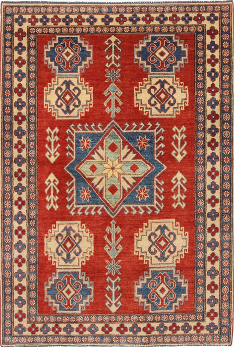 Kazak Red Hand Knotted 44 X 64 Area Rug 250-27016 Image 0