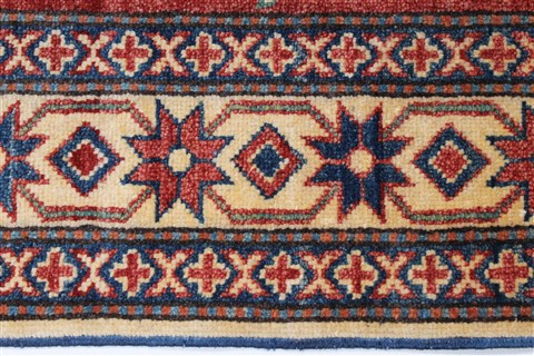 Kazak Beige Hand Knotted 45 X 610 Area Rug 250-27018 Image 3