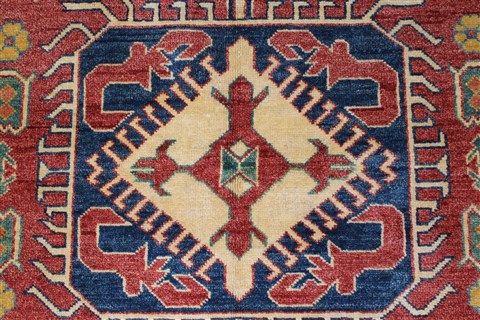 Kazak Beige Hand Knotted 45 X 610 Area Rug 250-27018 Image 4