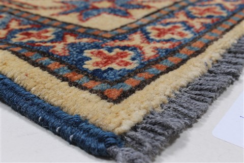 Kazak Beige Hand Knotted 45 X 610 Area Rug 250-27018 Image 6
