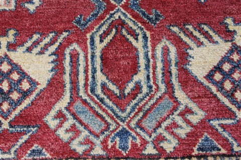Kazak Red Hand Knotted 38 X 68 Area Rug 250-27019 Image 8
