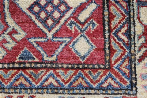 Kazak Red Hand Knotted 38 X 68 Area Rug 250-27019 Image 9
