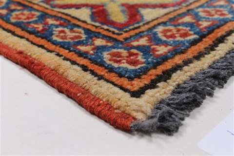 Kazak Beige Hand Knotted 44 X 68 Area Rug 250-27020 Image 8