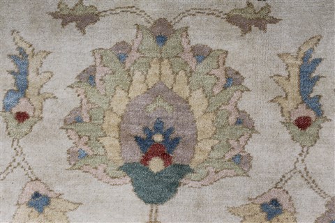 Chobi Beige Hand Knotted 57 X 73 Area Rug 250-27025 Image 8
