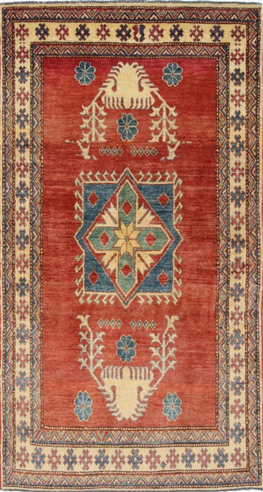 Kazak Red Hand Knotted 310 X 74  Area Rug 250-27028 Image 0