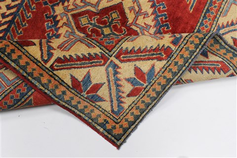 Kazak Red Hand Knotted 43 X 610 Area Rug 250-27030 Image 1